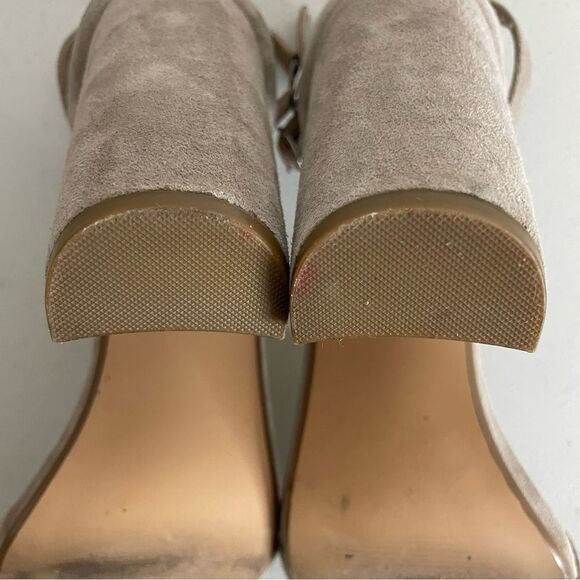 Steve Madden Carrson Blush Suede Heeled Sandals Size 10 - Picture 13 of 14